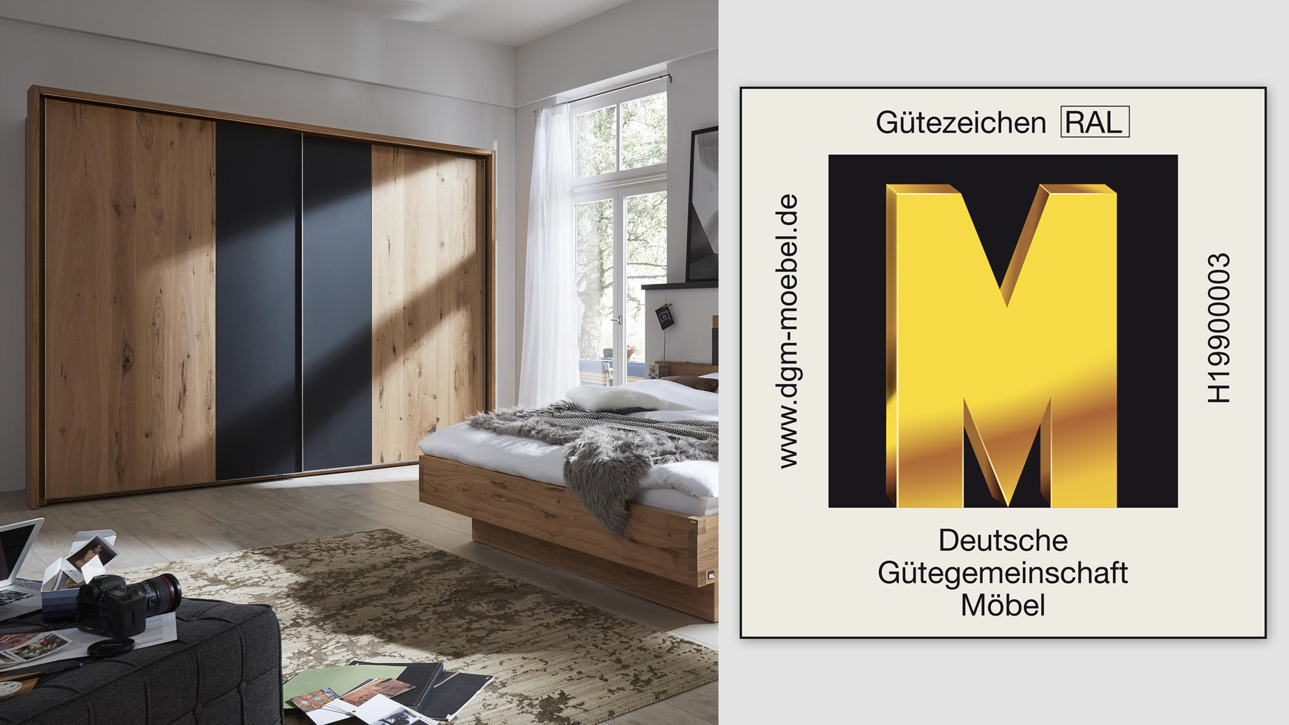 Gütezeichen - Interliving Sofa Serie 4100 Goldenes M