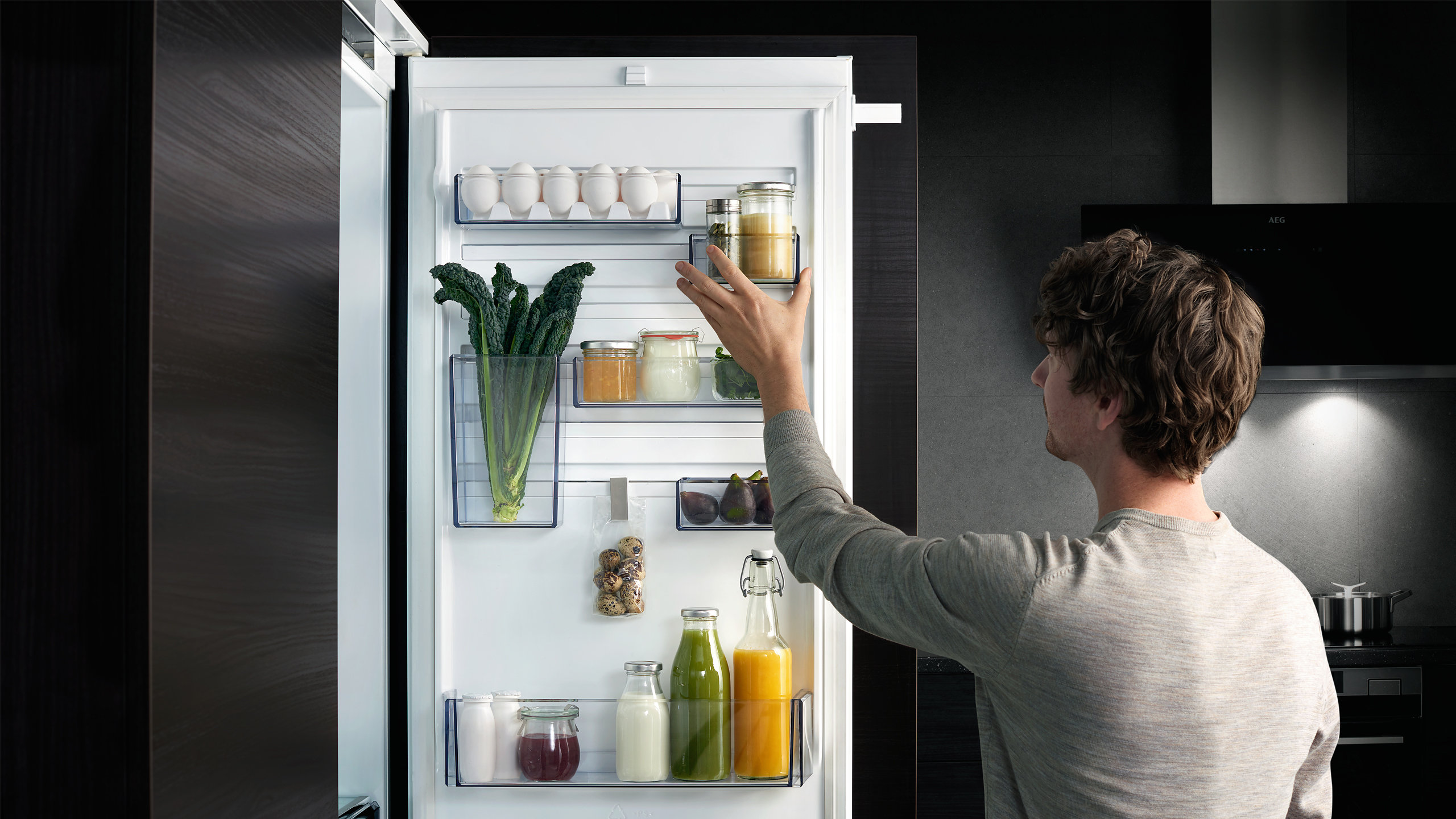 Organisierter Kühlschrank