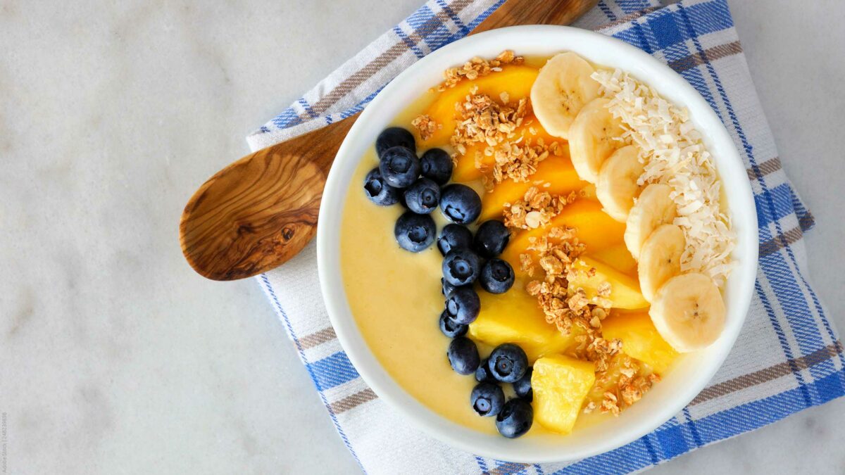 Smoothie-Bowl-Gelb