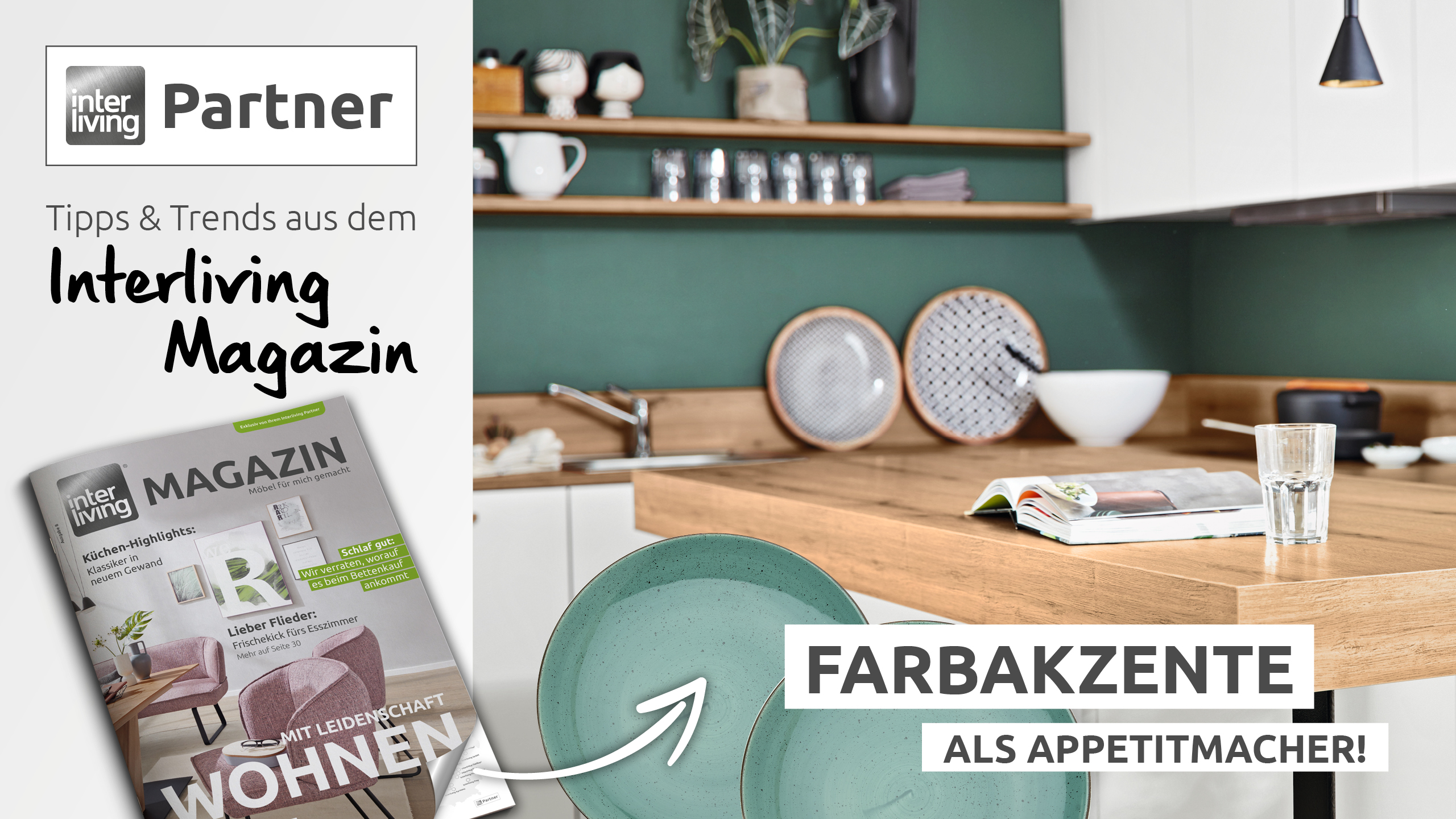 Das Auge isst mit – Farbakzente als Appetitmacher