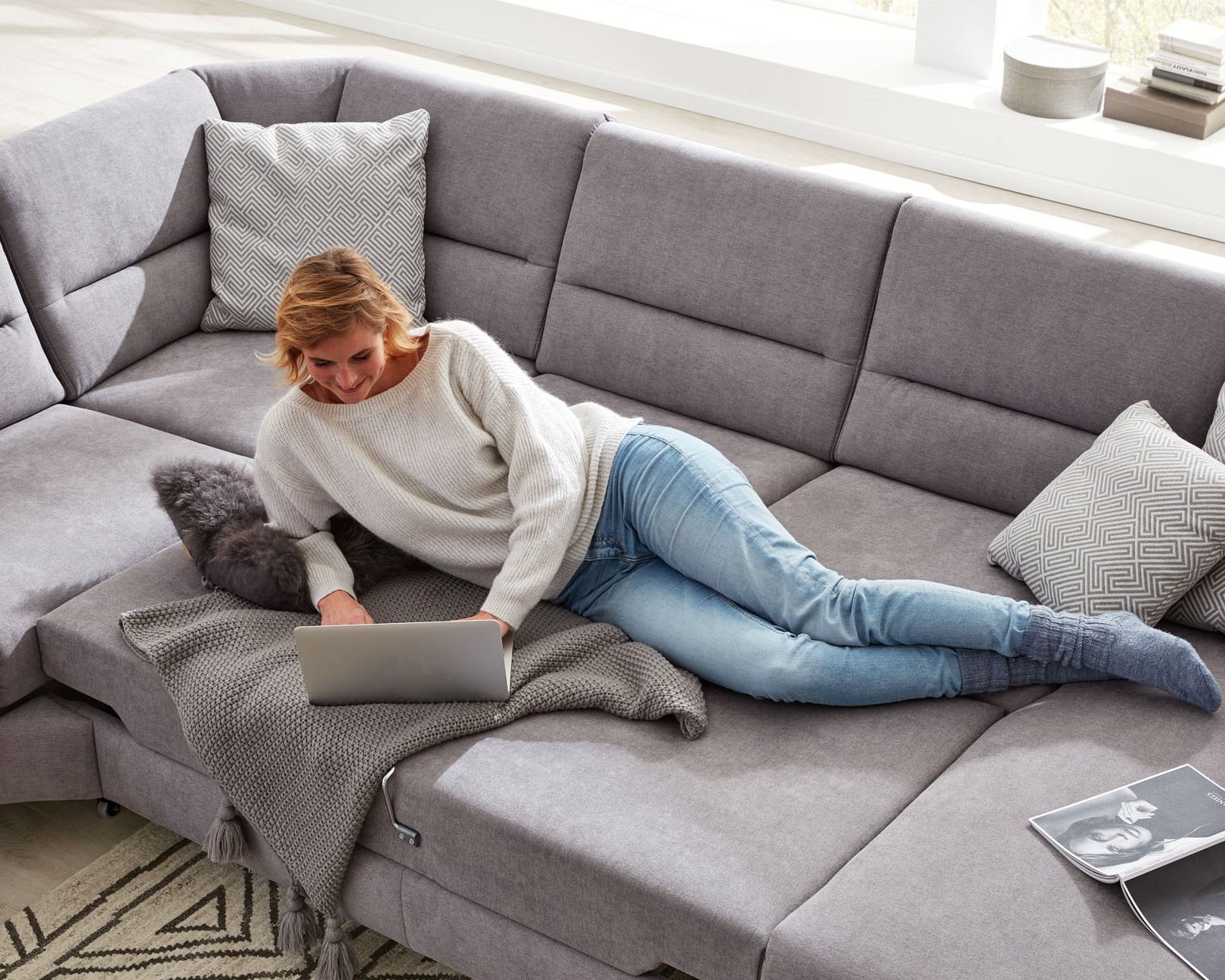 Schlaf-Funktion bei der Interliving Sofa Serie 4305