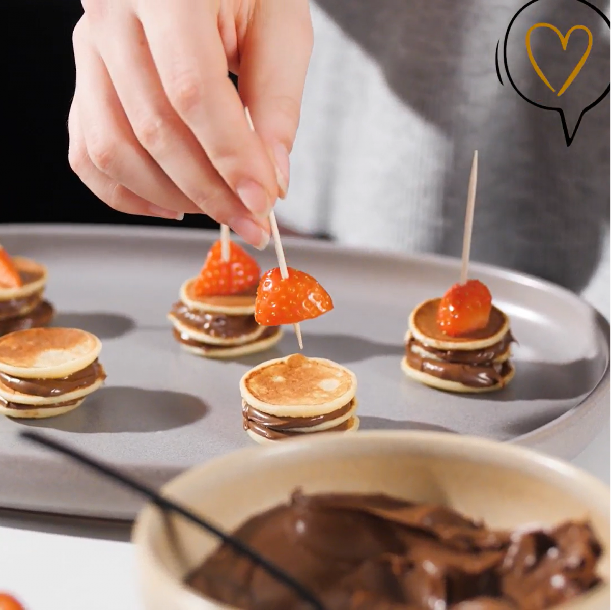 Trends für Interliving: Rezept Mini Pancake Stacks - Zu kleinen Stapeln aufpiksen!